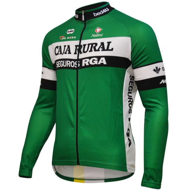 Caja Rural 2018 Fahrradbekleidung Radtrikot Langarm 90COC Caja Rural 2018 Fahrradbekleidung Radtrikot Langarm 90COC