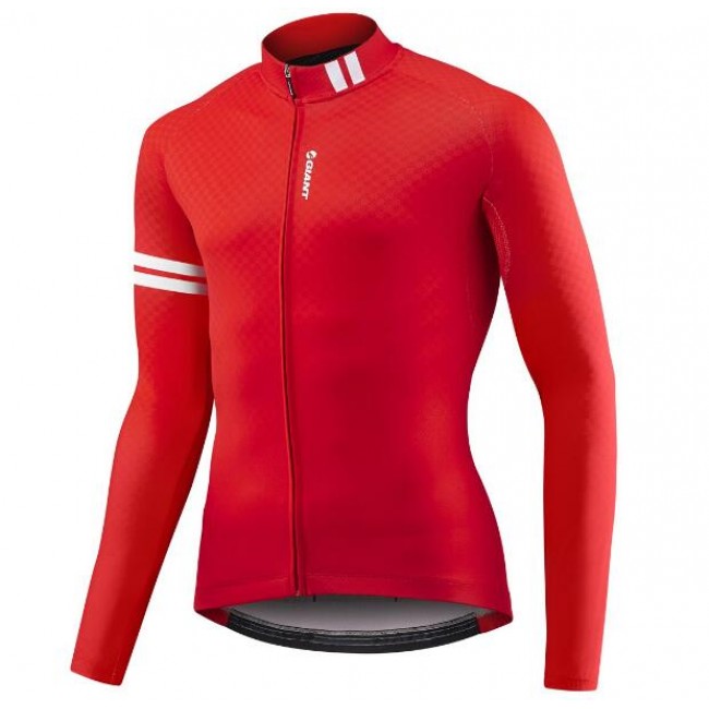 Giant Podium Fahrradbekleidung Radtrikot Langarm red/white EL1W5 Giant Podium Fahrradbekleidung Radtrikot Langarm red/white EL1W5