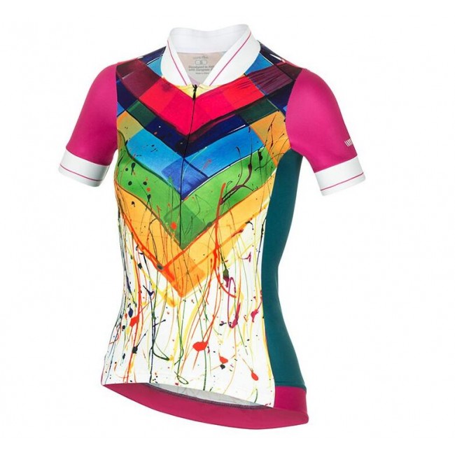 RH+ Damen Preppy pink Fahrradbekleidung Radtrikot 6CMAO RH+ Damen Preppy pink Fahrradbekleidung Radtrikot 6CMAO