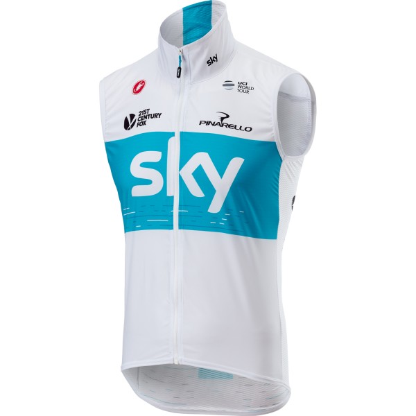 TEAM SKY 2018 weiß Windstopper Vest 6KY4H TEAM SKY 2018 weiß Windstopper Vest 6KY4H