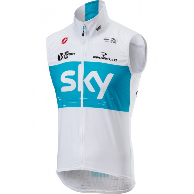 TEAM SKY 2018 weiß Windstopper Vest 6KY4H TEAM SKY 2018 weiß Windstopper Vest 6KY4H