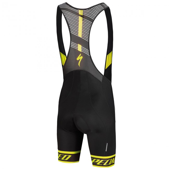 Specialized SL Elite-Schwarz gelb Kurz Trägerhose 1XWH0 Specialized SL Elite-Schwarz gelb Kurz Trägerhose 1XWH0
