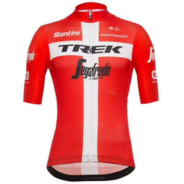 Trek-Segafredo Danish champion 2018 Fahrradbekleidung Radtrikot 8TYRZ Trek-Segafredo Danish champion 2018 Fahrradbekleidung Radtrikot 8TYRZ