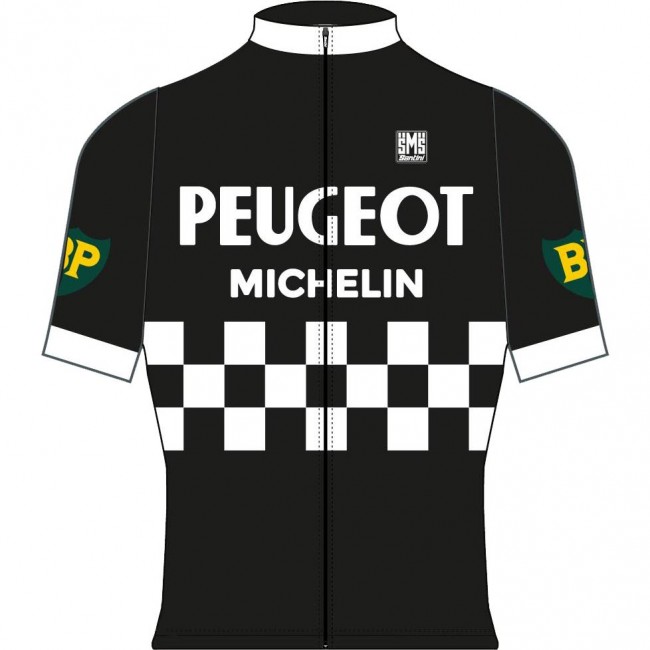PEUGEOT BP MICHELIN BLACK Fahrradbekleidung Radtrikot 5RBSN PEUGEOT BP MICHELIN BLACK Fahrradbekleidung Radtrikot 5RBSN