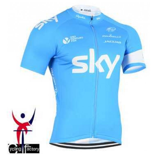 2015 Sky Fahrradtrikot Radsport Schwarz 9KMPF 2015 Sky Fahrradtrikot Radsport Schwarz 9KMPF