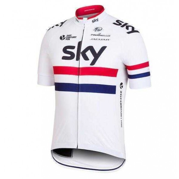 2016 SKY Pro Fahrradtrikot Radsport weiß Rot 9J5P1 2016 SKY Pro Fahrradtrikot Radsport weiß Rot 9J5P1