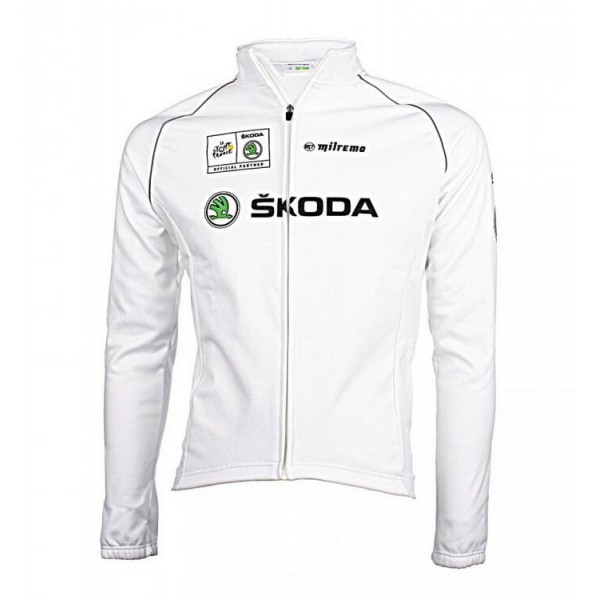 2016 SKODA Fahrradbekleidung Radtrikot Langarmen weiß 43AOQ 2016 SKODA Fahrradbekleidung Radtrikot Langarmen weiß 43AOQ