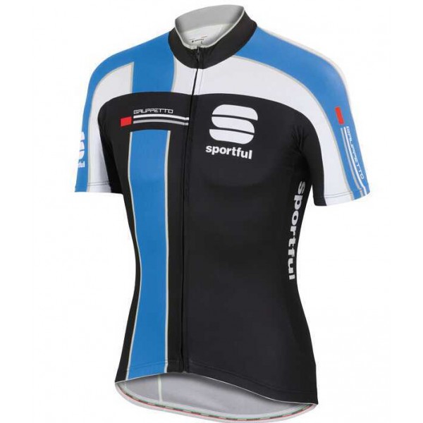 2015 Sportful Fahrradtrikot Radsport Schwarz weiß blau EI05C 2015 Sportful Fahrradtrikot Radsport Schwarz weiß blau EI05C