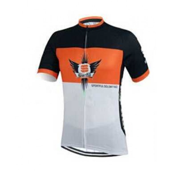 2015 Sportful weiß Schwarz orange Fahrradtrikot Radsport GTVFS 2015 Sportful weiß Schwarz orange Fahrradtrikot Radsport GTVFS
