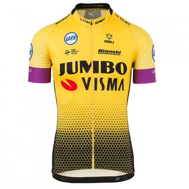 TEAM Jumbo-Visma 2019 Fahrradbekleidung Radtrikot RUNZL TEAM Jumbo-Visma 2019 Fahrradbekleidung Radtrikot RUNZL