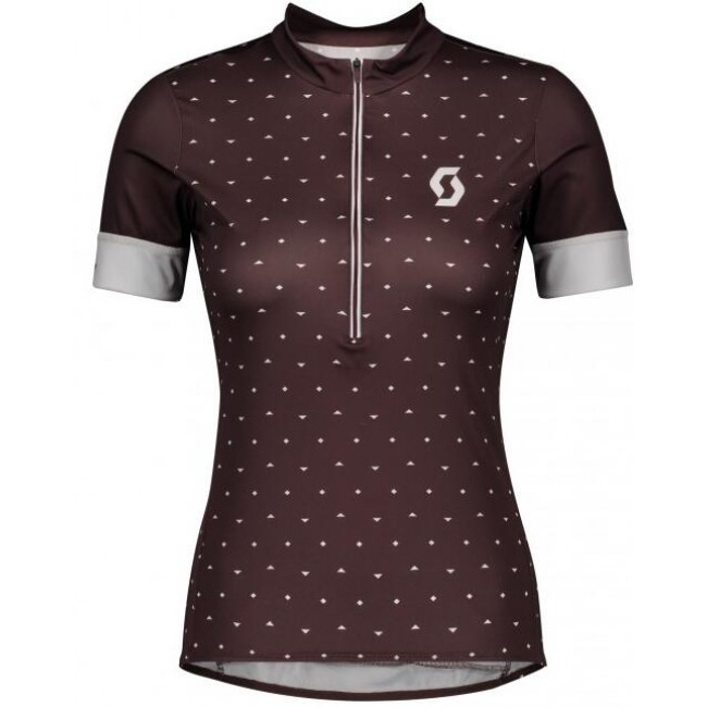 2020 Damen SCOTT Endurance 20 Radtrikot kurzarm Braun 2020 Damen SCOTT Endurance 20 Radtrikot kurzarm Braun