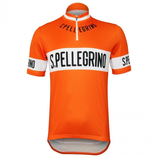 San Pellegrino 1976 Retro Orange Fahrradbekleidung Radtrikot Y6LMU San Pellegrino 1976 Retro Orange Fahrradbekleidung Radtrikot Y6LMU