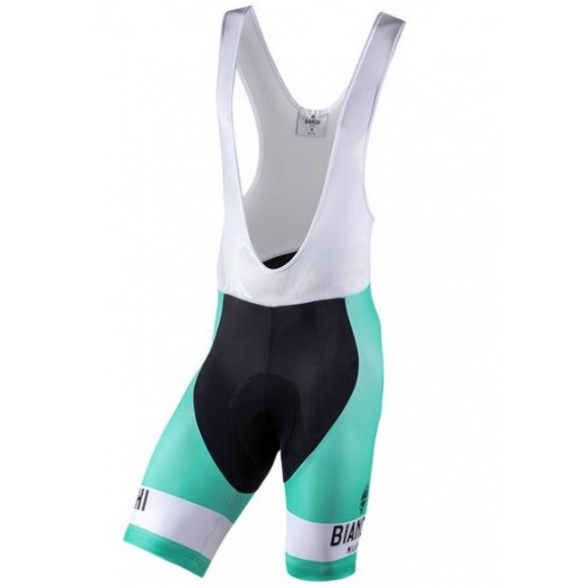 BIANCHI MILANO Pelau Trägerhose kurz Schwarz/Grün BIANCHI MILANO Pelau Trägerhose kurz Schwarz/Grün