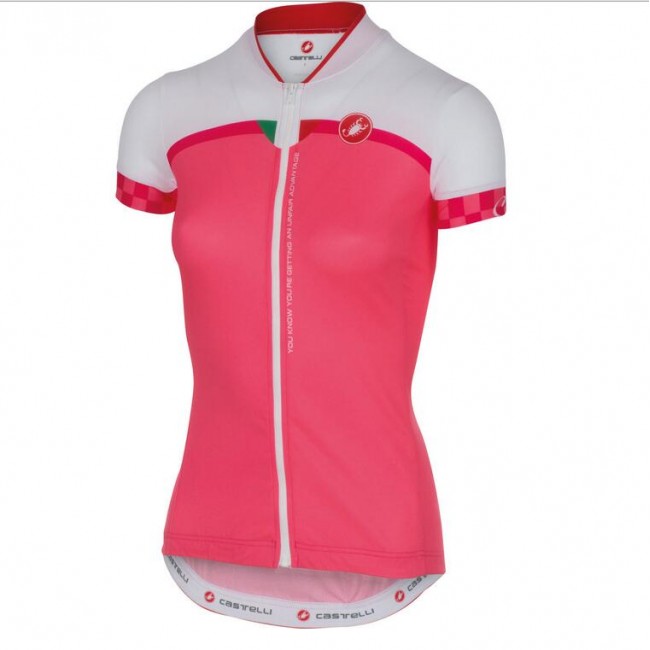 2016 Castelli vrouwen Duello Fahrradbekleidung Radtrikot roze T3QH0 2016 Castelli vrouwen Duello Fahrradbekleidung Radtrikot roze T3QH0