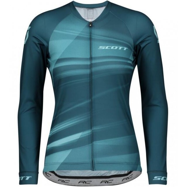 Damen SCOTT RC Pro 2020 Radtrikot langarm Blau Damen SCOTT RC Pro 2020 Radtrikot langarm Blau