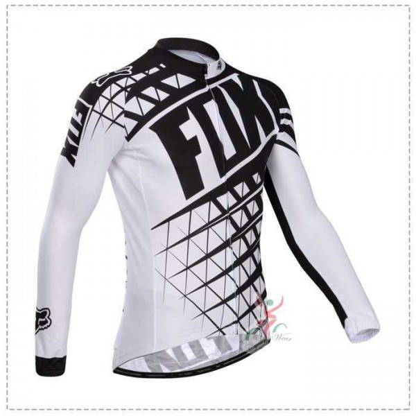 Fox 2014 Fahrradbekleidung Radtrikot Langarm Schwarz weiß Y64NX Fox 2014 Fahrradbekleidung Radtrikot Langarm Schwarz weiß Y64NX