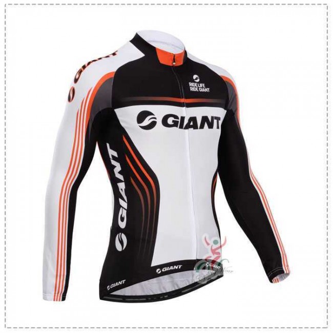Giant 2014 Fahrradbekleidung Radtrikot Langarm Schwarz weiß YFDFY Giant 2014 Fahrradbekleidung Radtrikot Langarm Schwarz weiß YFDFY