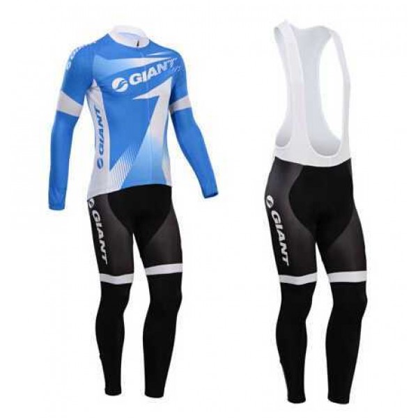 Kopen Giant 2014 Fahrradbekleidung Set Langarmtrikot+Lange Trägerhose blau NLYN3 Kopen Giant 2014 Fahrradbekleidung Set Langarmtrikot+Lange Trägerhose blau NLYN3