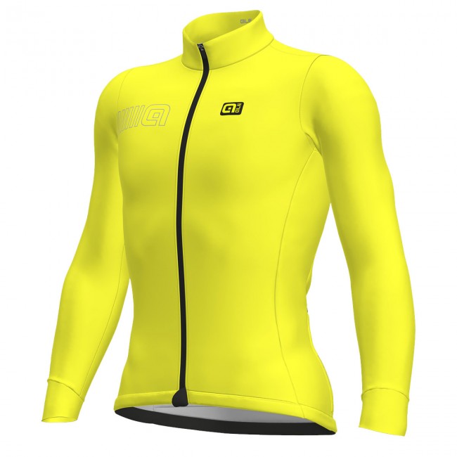 Ale Solid Color Block-gelb Fahrradbekleidung Radtrikot Langarm YXU61 Ale Solid Color Block-gelb Fahrradbekleidung Radtrikot Langarm YXU61