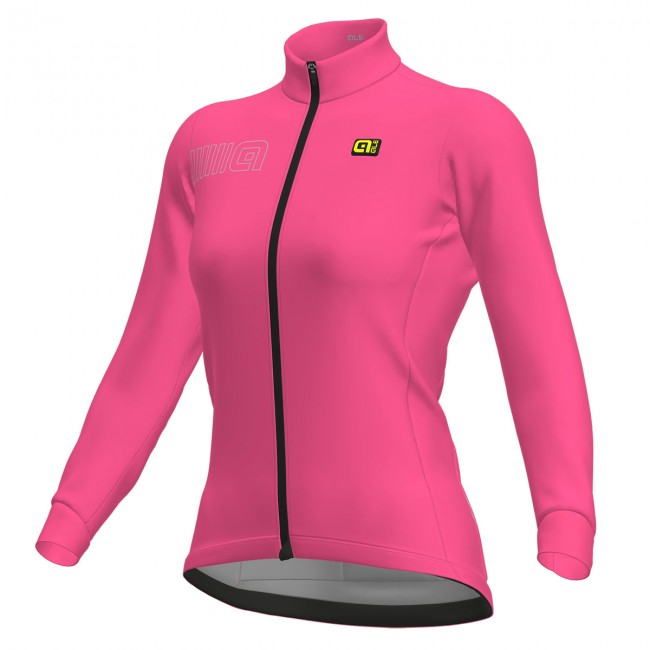 Damen Ale Solid Color Block-roze Fahrradbekleidung Radtrikot Langarm TS2AI Damen Ale Solid Color Block-roze Fahrradbekleidung Radtrikot Langarm TS2AI