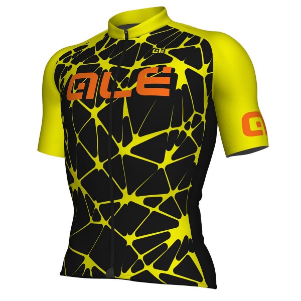 Ale Solid Cracle-Schwarz gelb Fahrradbekleidung Radtrikot JSM0Y Ale Solid Cracle-Schwarz gelb Fahrradbekleidung Radtrikot JSM0Y