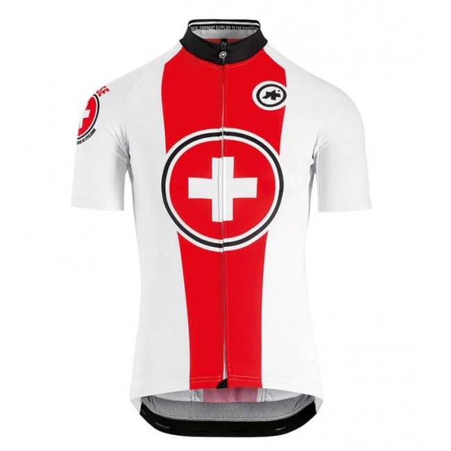 Swiss National Teams 2018 ASSOS Fahrradbekleidung Radtrikot NBCM8 Swiss National Teams 2018 ASSOS Fahrradbekleidung Radtrikot NBCM8