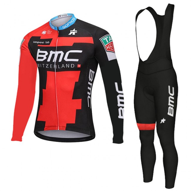 BMC Racing Team 2018 Fahrradbekleidung Set Langarmtrikot+Lange Trägerhose OG7YM BMC Racing Team 2018 Fahrradbekleidung Set Langarmtrikot+Lange Trägerhose OG7YM