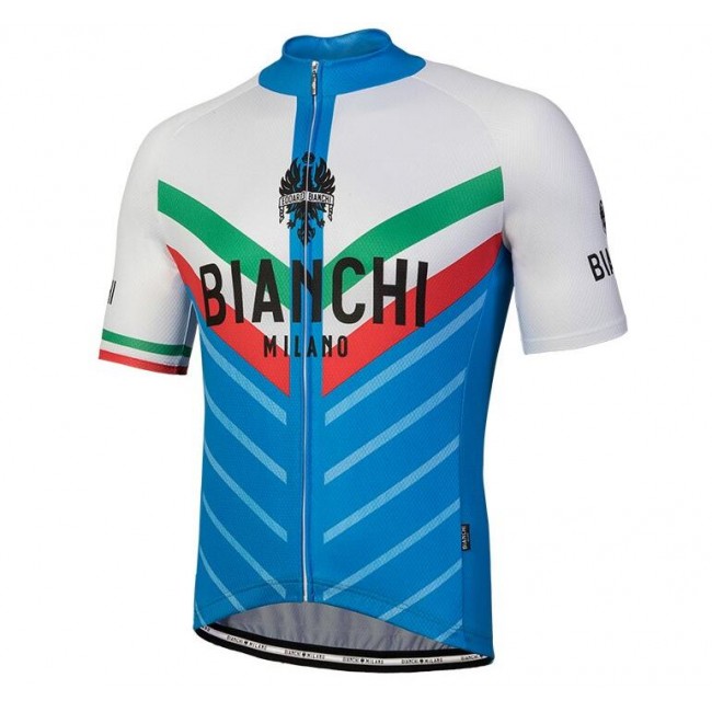 Bianchi Milano Tiera blue white Fahrradbekleidung Radtrikoten VBKYM Bianchi Milano Tiera blue white Fahrradbekleidung Radtrikoten VBKYM