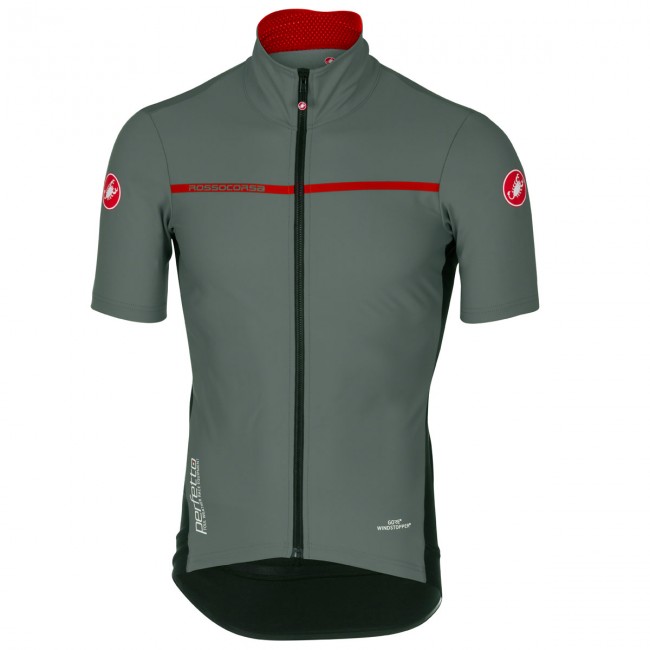 Castelli Perfetto Light 2 grijs Fahrradbekleidung Radtrikot JQ1HC Castelli Perfetto Light 2 grijs Fahrradbekleidung Radtrikot JQ1HC