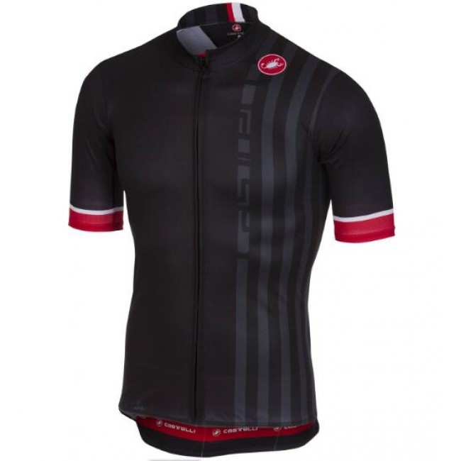 Castelli PODIO DOPPIO black Fahrradbekleidung Radtrikot Q6TBF Castelli PODIO DOPPIO black Fahrradbekleidung Radtrikot Q6TBF
