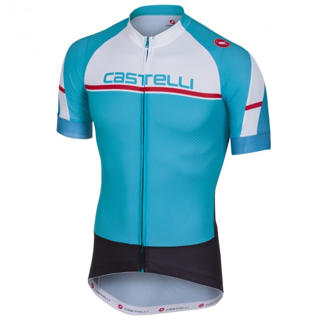 Castelli Distanza blau Fahrradbekleidung Radtrikot QZWAG Castelli Distanza blau Fahrradbekleidung Radtrikot QZWAG