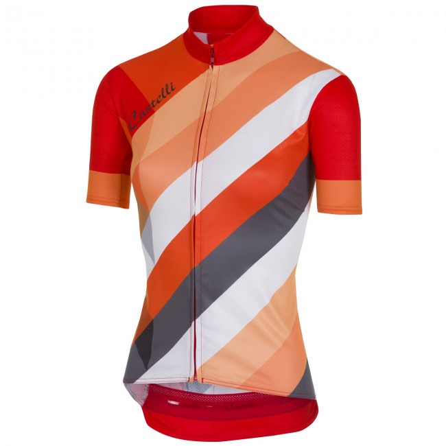 Castelli Prisma-Rouge Damen Fahrradbekleidung Radtrikot Y8UGY Castelli Prisma-Rouge Damen Fahrradbekleidung Radtrikot Y8UGY