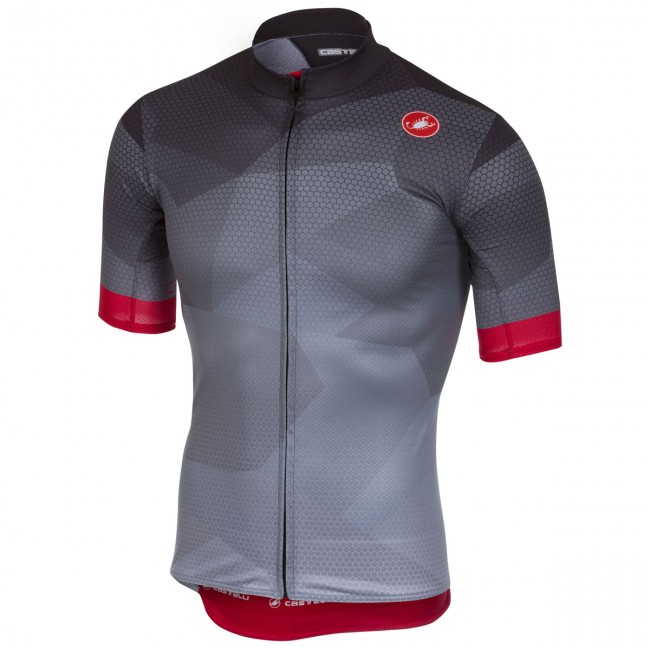 Castelli Flusso Antracite Fahrradbekleidung Radtrikot N8UDD Castelli Flusso Antracite Fahrradbekleidung Radtrikot N8UDD