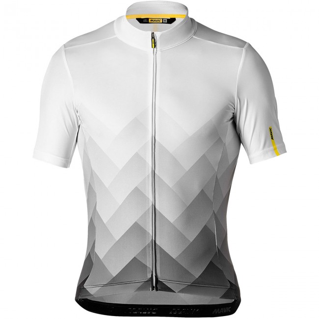 Mavic Cosmic Graphic weiß Fahrradbekleidung Radtrikot RKXO0 Mavic Cosmic Graphic weiß Fahrradbekleidung Radtrikot RKXO0