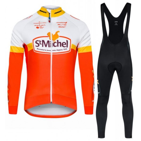 SAINT MICHEL AUBER 93 Fahrradbekleidung Set Langarmtrikot+Lange Trägerhose WFR2B SAINT MICHEL AUBER 93 Fahrradbekleidung Set Langarmtrikot+Lange Trägerhose WFR2B