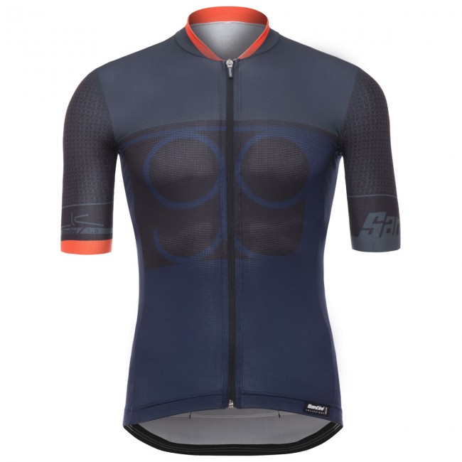 Santini Sleek 99 grijs Fahrradbekleidung Radtrikot ZUU7O Santini Sleek 99 grijs Fahrradbekleidung Radtrikot ZUU7O