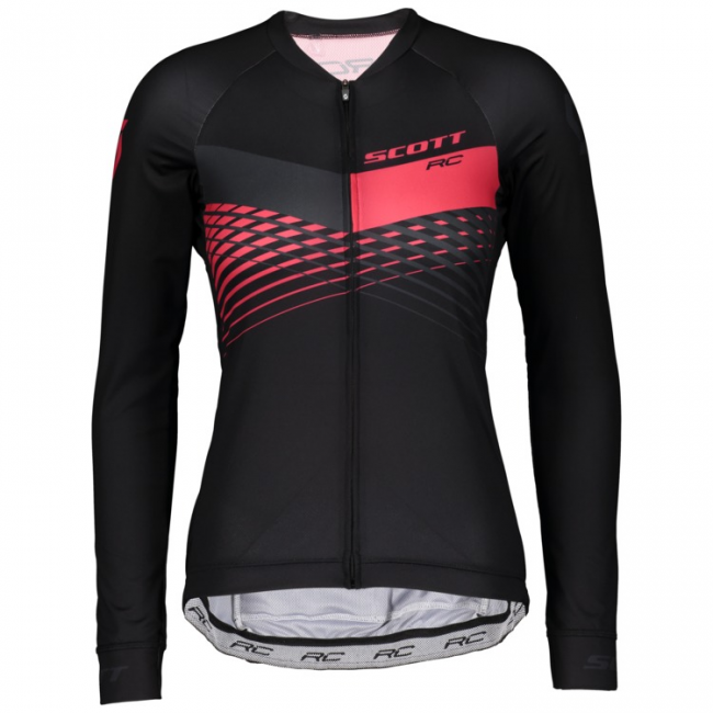 Scott RC PRO Damen Fahrradbekleidung Radtrikot Langarm black/azalea pink V7S4Q Scott RC PRO Damen Fahrradbekleidung Radtrikot Langarm black/azalea pink V7S4Q