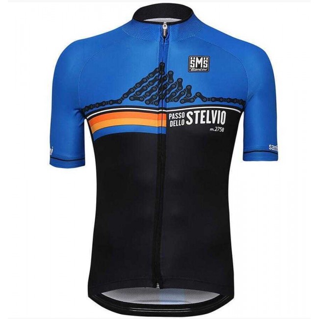 2016 Stelvio Fahrradbekleidung Radtrikot blau KM054 2016 Stelvio Fahrradbekleidung Radtrikot blau KM054