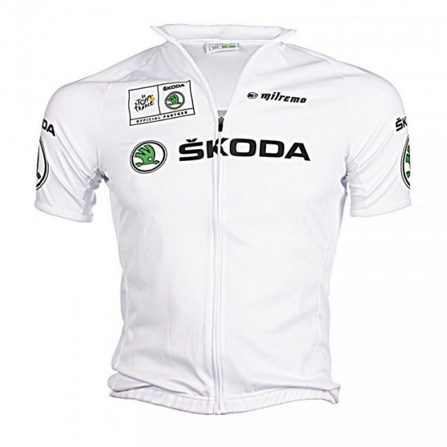 2016 SKODA Fahrradbekleidung Radtrikot weiß LYU8L 2016 SKODA Fahrradbekleidung Radtrikot weiß LYU8L