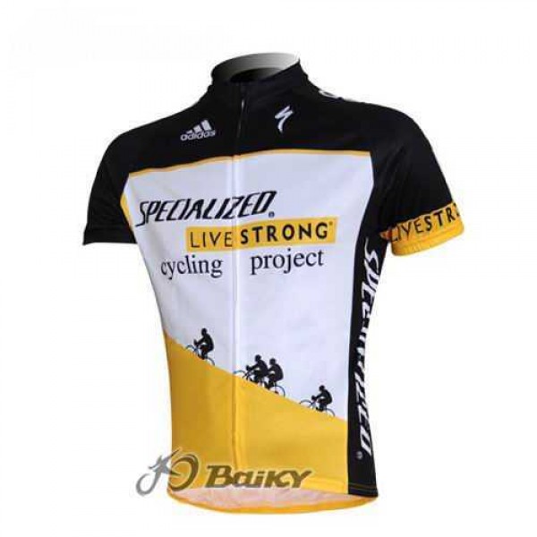 Specialized Livestrong Fahrradtrikot Radsport weiß gelb O7OH8 Specialized Livestrong Fahrradtrikot Radsport weiß gelb O7OH8