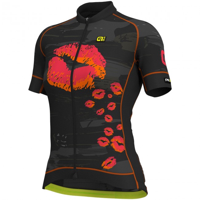 Damen Ale Graphics PRR Romantic-Schwarz oranje Fahrradbekleidung Radtrikot T6B2I Damen Ale Graphics PRR Romantic-Schwarz oranje Fahrradbekleidung Radtrikot T6B2I