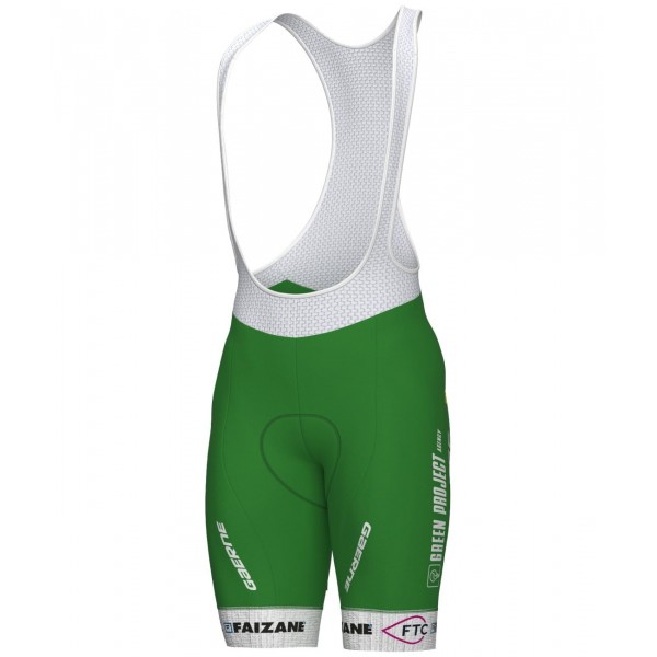 Green Project-Bardiani Csf-Faizane' 2023 Set(Radtrikot langer RV+Trägerhose)-ALE Radsport-Profi-Team