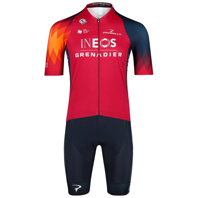 INEOS GRENADIERS 2023 Set(ICON Radtrikot+ICON Trägerhose)-Radsport-Profi-Team INEOS GRENADIERS 2023 Set(ICON Radtrikot+ICON Trägerhose)-Radsport-Profi-Team