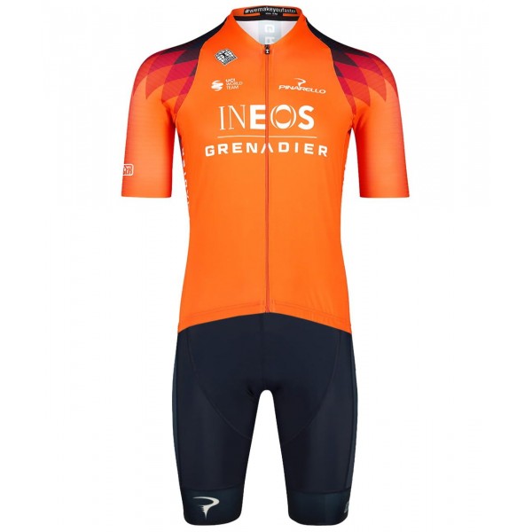 INEOS GRENADIERS 2023 training edition ICON Radtrikot kurzarm(langer RV)-Radsport-Profi-Team INEOS GRENADIERS 2023 training edition ICON Radtrikot kurzarm(langer RV)-Radsport-Profi-Team