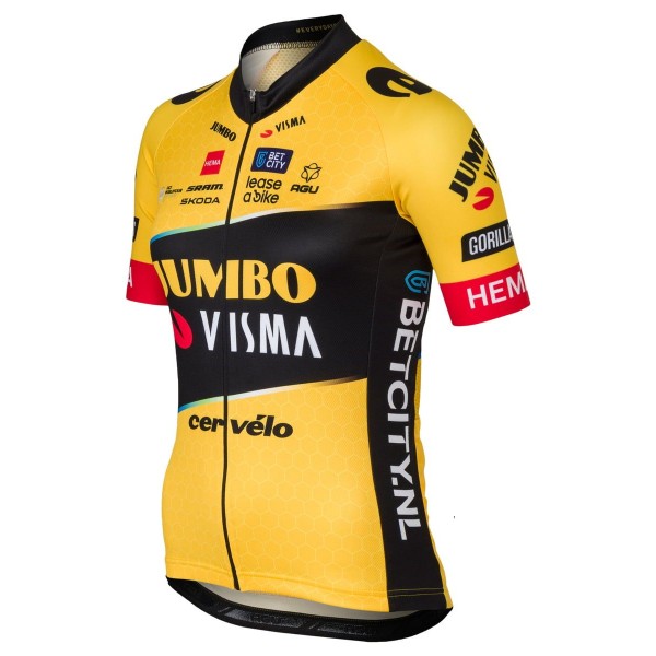 TEAM JUMBO-VISMA 2023 Radtrikot Damen kurzarm-Radsport-Profi-Team TEAM JUMBO-VISMA 2023 Radtrikot Damen kurzarm-Radsport-Profi-Team
